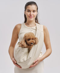 Tesoro crossbody bag for small dogs (Beige)